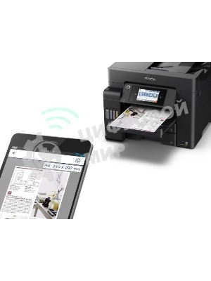 МФУ струйное Epson L6550 (C11CJ30404), A4, цветной, печ. до 25/12 стр/мин.(ч/б/цв.), скан. до 27.5 стр/мин., 4800x2400 dpi (печ.), 2400x1200 dpi (скан.), Ethernet, USB, Wi-Fi