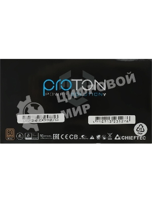 Блок питания Chieftec BDF-600S, 600Вт, 80 PLUS Bronze, 120мм, черный