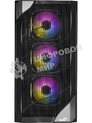 Корпус SAMA V42, Midi-Tower, чёрный, 4 x 120 мм