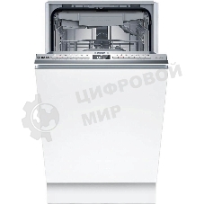 Встраиваемая посудомоечная машина Bosch SPV4EMX10E, серебристый, 44.8 см, 10 компл., 44 дБ, класс C