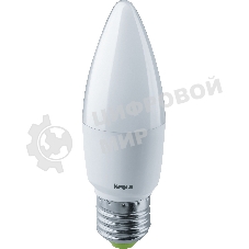 Лампа светодиодная Navigator NLL-C37-7-230-2.7K-E27-FR 7 Вт свеча 2700К теплый белый E27 525 лм 176-264В