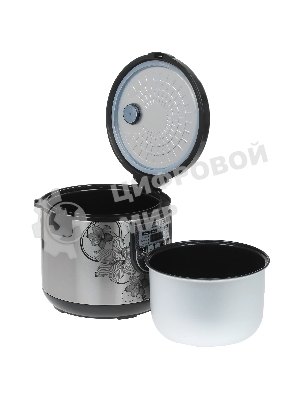 Мультиварка Centek CT-1498 Ceramic черный, сталь 700 Вт, 5.0л, КЕРАМИЧЕСКОЕ ПОКРЫТИЕ ЧАШИ, 10 пр-м.