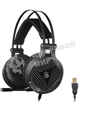 Гарнитура A4Tech Bloody G530 чёрный/серый, проводная, подсветка