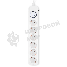 Сетевой фильтр Ippon BK-6-EU-3-16-W 3 м, 6 розеток, белый, коробка