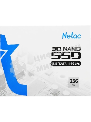 Накопитель SSD Netac N600S, 256Gb, SATA III, 2.5