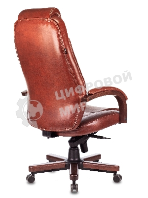 Кресло Бюрократ T-9923WALNUT Leather Eichel светло-коричневый, кожа