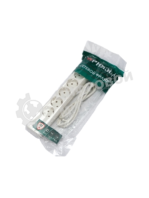 Сетевой фильтр Гарнизон 5 р, 10А, 2xUSB, 1.8 м, ур.защиты 4, белый, пакет