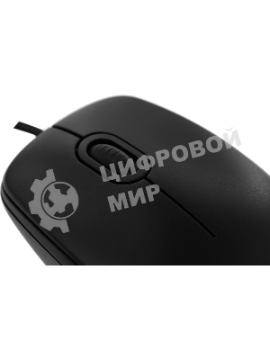 Мышь проводная Logitech B100 черный, 1000 dpi, USB, кнопки - 3