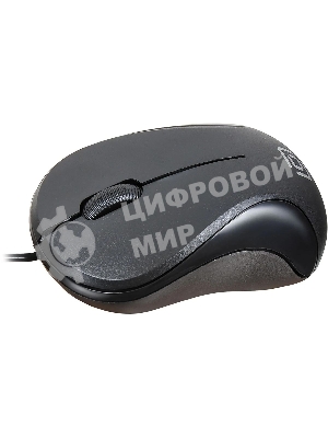 Мышь проводная Oklick 115S черный, 1200 dpi, USB, кнопки - 3
