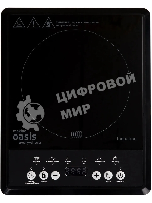 Плита настольная индукционная Oasis PI-B12SK черный закаленное стекло (РI-B12SK)