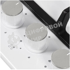 Газовая варочная панель Maunfeld EGHE.64.43CW/G, 4 конфорки, эмалированная сталь, белый