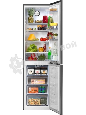 Холодильник Beko B1RCNK332G серый двухкамерный 200/100л морозилка снизу, No Frost