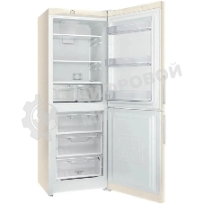 Холодильник Stinol STN 185 E бежевый двухкамерный 223/75л морозилка снизу, No Frost