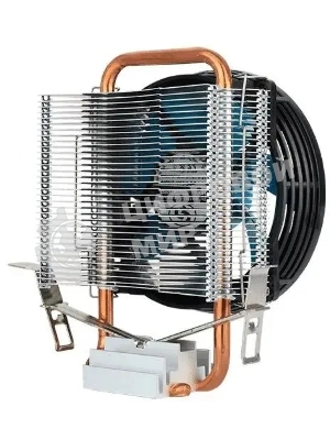 Кулер для процессора Aerocool/Formula Verkho 1-3P черный/синий, 90 мм, алюминий/медь, 2300 об/мин, 27.6 дБ, 3 pin, 100 Вт, 125 мм