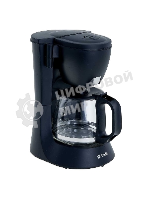 Кофеварка капельная Delta DL-8153 черный, исп. кофе - молотый, 0,6 л, 600 Вт