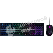 Комплект клавиатура+мышь Cooler Master MS110 проводной, USB, 3200 DPI, чёрный