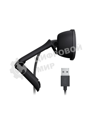 Веб-камера Logitech Webcam Brio 100, 1920x1080, GRAPHITE, защитная шторка