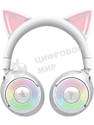 Гарнитура Razer Kraken Kitty V3 Pro белый, беспроводная, bluetooth, до 70 ч, подсветка