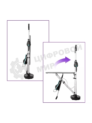 Гладильная система Kitfort КТ-992-2 1200Вт черный/бирюзовый