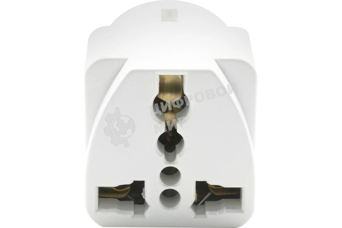 Адаптер сетевой универсальный OXION 220В, 16А, пластик PC, медь, OX-SKTADP220PBAG