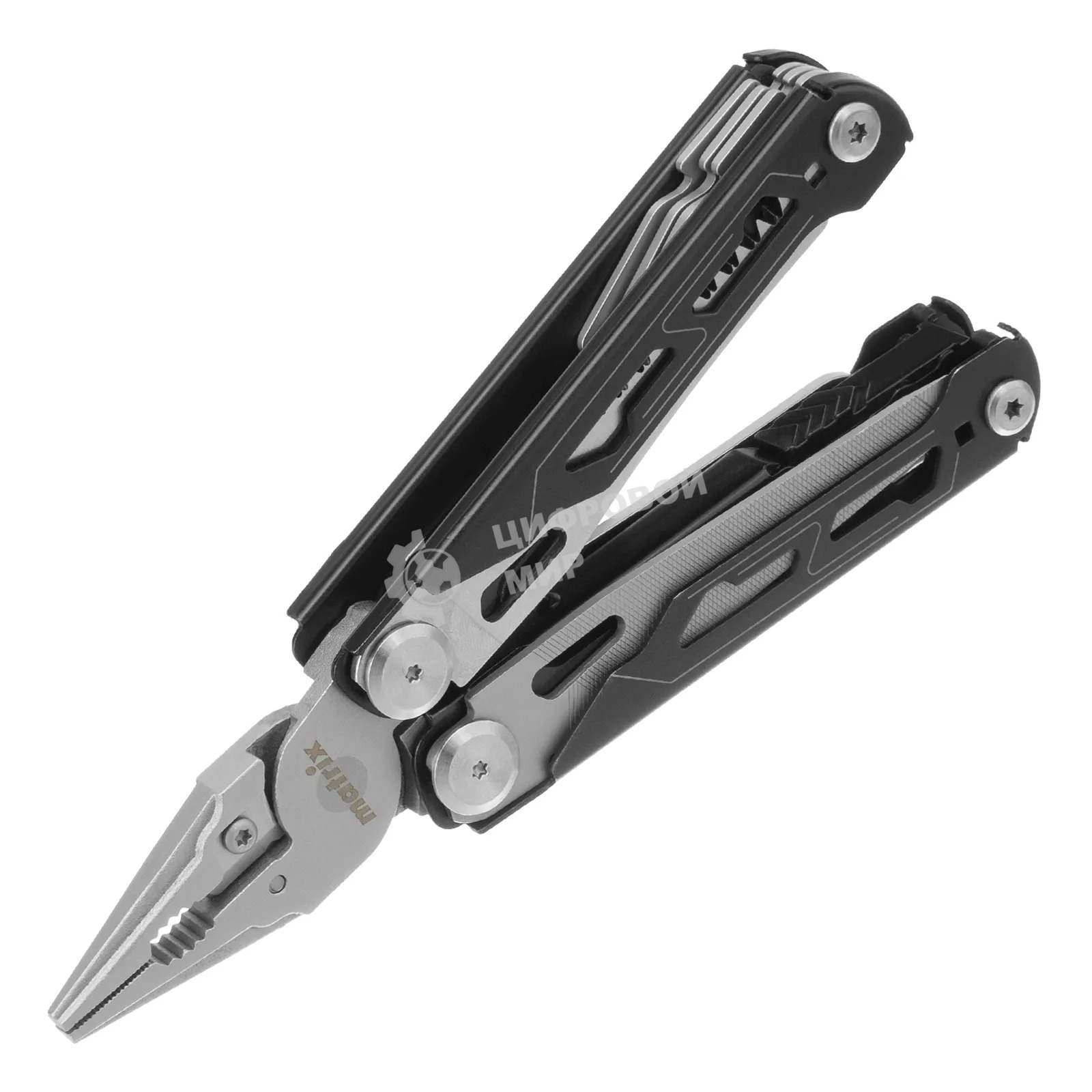 Мультитул Matrix, 15 функций, авторазжим, в чехле, 160 мм