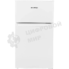 Холодильник Hyundai CT10051H белый двухкамерный 59/25л морозилка сверху