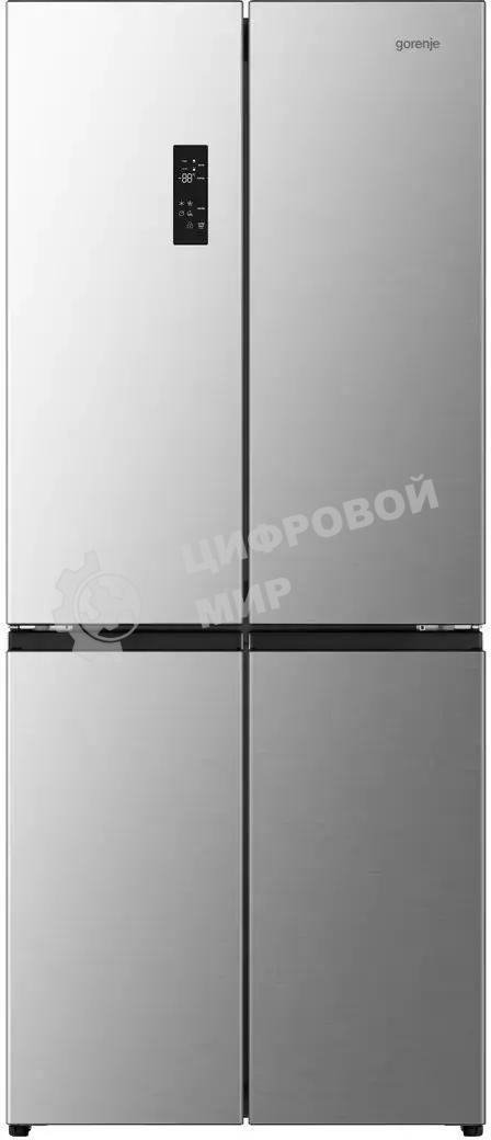 Холодильник Gorenje NRM819E61X серый трехкамерный 311/149л морозилка сбоку, No Frost, Side by Side