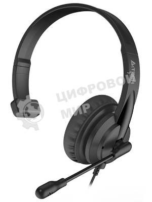 Гарнитура A4Tech HU-11 чёрный, проводная