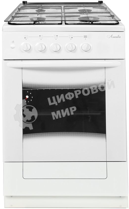 Плита газовая Лысьва ГП 400 М2С-2У белый, конфорок 4 шт, духовка 51 л, 50 см x 84 см x 60 см