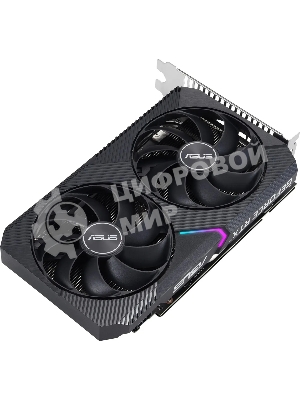 Видеокарта Asus NVIDIA GeForce RTX 3050 8192Mb DUAL-RTX 3050-O8G-V2 PCI-E 4.0 128 GDDR6 1822/14000 DVIx1 HDMIx1 DPx1 Ret