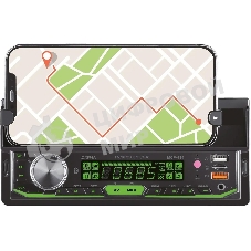 Автомагнитола Digma MCP-414, 1 DIN, Bluetooth, USB Type-A, AUX, пульт ДУ