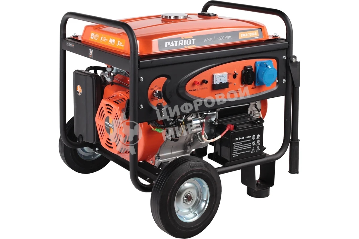 Генератор Patriot Max Power SRGE 7200E 6.5кВт