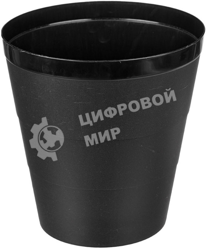 Корзина для бумаг Buro круглая 14 л. пластик черный