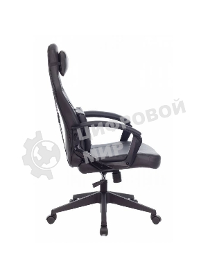 Кресло Zombie DRIVER черный, экокожа, 120 кг, механизм качания