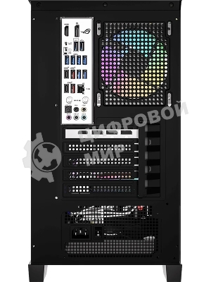 Компьютерный корпус AeroCool/Formula Crystal Z1M Plus FR черный без БП mATX 5x120мм 2xUSB 3.0 1xUSB3.1 audio bott PSU