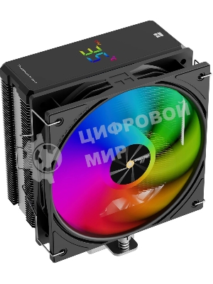 Кулер для процессора Thermalright Assassin X 120 R Digital ARGB Black (4-pin PWM, 151mm, Al/Cu, 4x6mm, ARGB, 1x120mm, 70.84CFM, 29.8dBA, 2000RPM, S: 1851/1700/1200/115X, AM5/AM4, black)