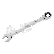 Ключ комбинированный Denzel, с трещеткой, 21 мм