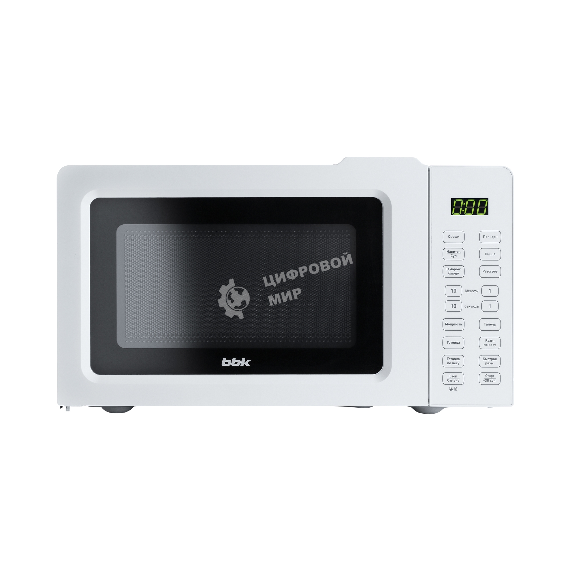 Микроволновая печь BBK 17MWS-785S/W белый, 17 л, 700 Вт, переключатели - сенсор