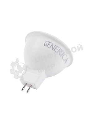 Лампа светодиодная GENERICA LL-MR16-10-230-65-GU5-G MR16 10 Вт софит 6500К GU5.3 230В