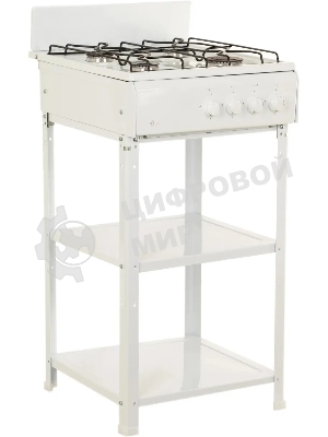 Плита газовая Flama AVG 1407 W белый, конфорок 4 газовых, духовка отсутствует, 50 см x 85 см x 57 см