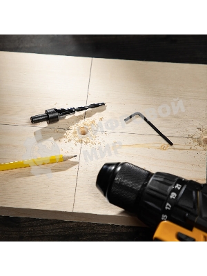 Набор сверл под конфирмат Denzel 3-5 мм, 4 шт