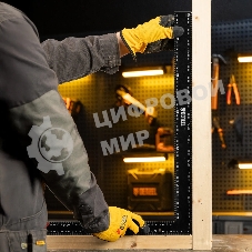 Угольник Denzel 400 х 600 мм, алюминиевый, лазерная гравировка