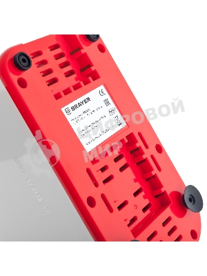 Мясорубка электрическая Brayer BR1603 белый, 1500 Вт, 2.0 кг/мин, реверс, защита от перегрузки, насадки - 7