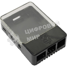 Корпус ACD черный Case w/Sense Hat hole for Raspberry Pi 3 B (CBPIHAT-BLK)