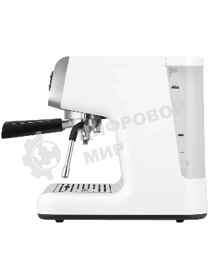 Кофеварка рожковая Kitfort КТ-7170 серебристый/белый, исп. кофе - молотый, 2,8 л, 2900 Вт, 20 бар