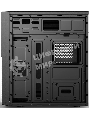 Компьютерный корпус CBR PCC-ATX-E188-WPSU ATX Miditower E188, без БП, 1*USB 3.0, 2*USB 2.0, HD Audio+Mic, черный