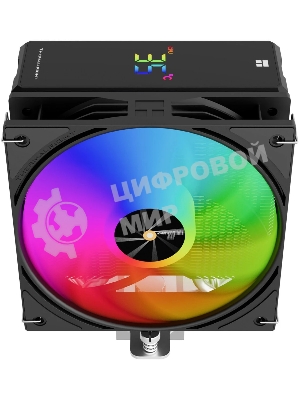 Кулер для процессора Thermalright Assassin X 120 R Digital ARGB Black (4-pin PWM, 151mm, Al/Cu, 4x6mm, ARGB, 1x120mm, 70.84CFM, 29.8dBA, 2000RPM, S: 1851/1700/1200/115X, AM5/AM4, black)