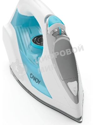Утюг Candy CI-101 белый/голубой, 2700 Вт, 55 г/мин, 160 г/мин, 500 мл