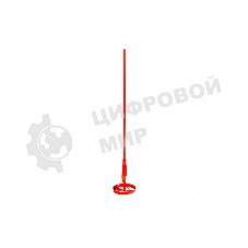 Миксер для красок Denzel, 100 х 8 х 600 мм, шестигранный хвостовик