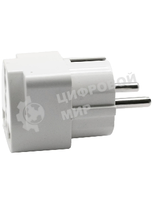 Адаптер сетевой универсальный OXION 220В, 16А, пластик PC, медь, OX-SKTADP220PBAG